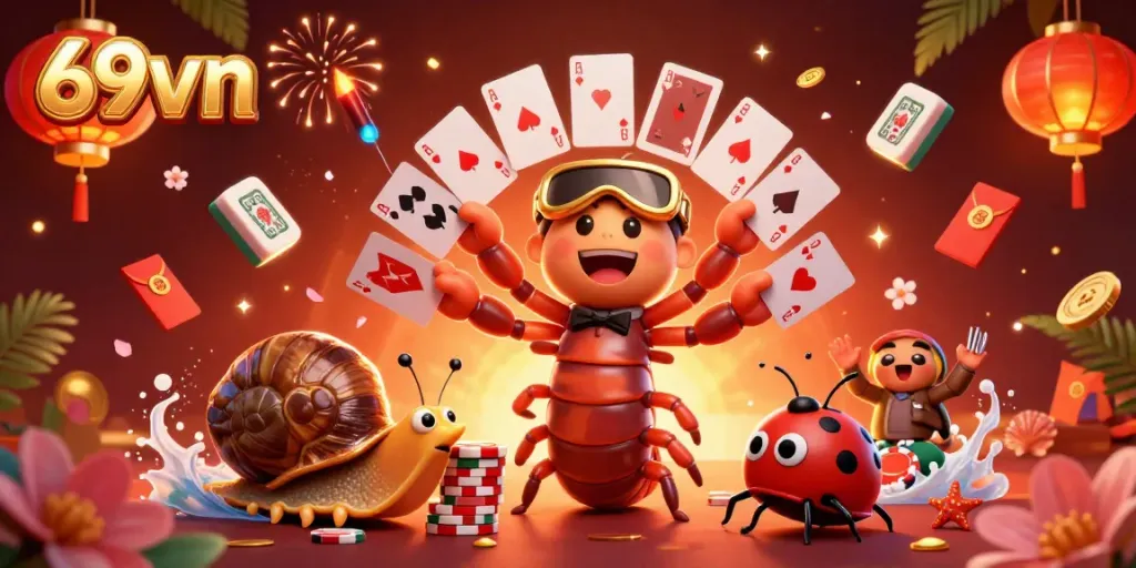 Experience thrilling fun at 69vn casino with dynamic games and vibrant actions amidst captivating visuals.