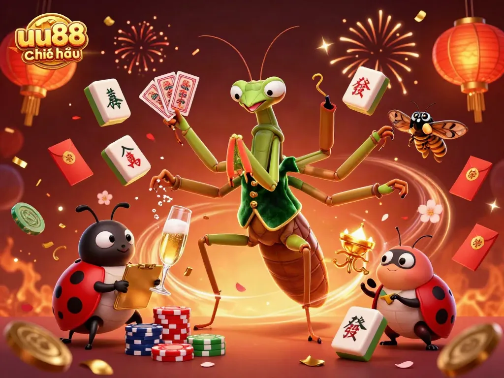 Experience thrilling games at uu88 chính thức with vibrant casino illustrations, depicting lively action and excitement.