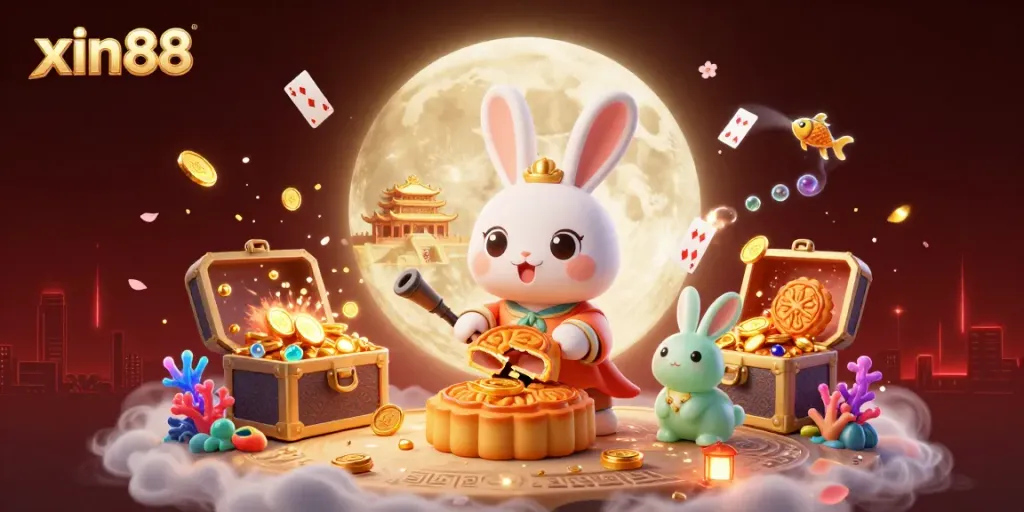 Engage with xin88 in a vibrant casino adventure overflowing with poker chips and golden treasures.