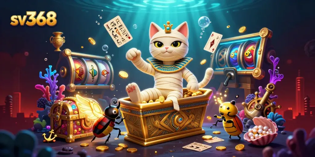 Immerse in sv368's thrilling casino adventure featuring Egyptian mummy and treasures