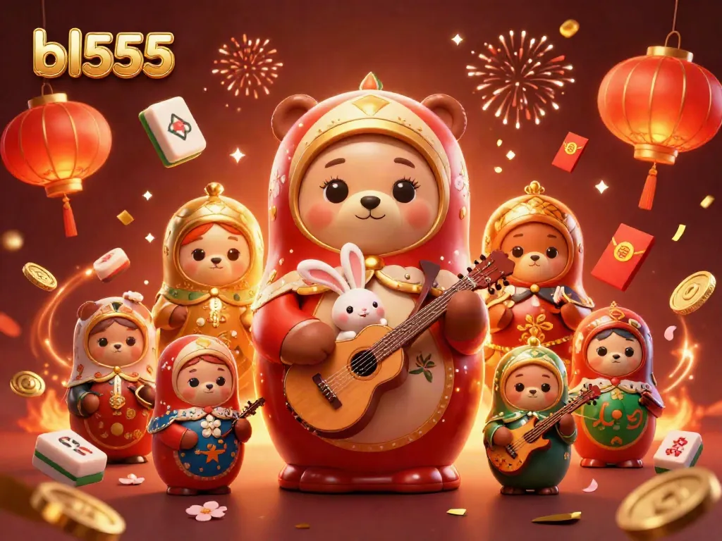 Enjoy winning with bl555 in this vibrant gaming illustration showcasing casino fun.